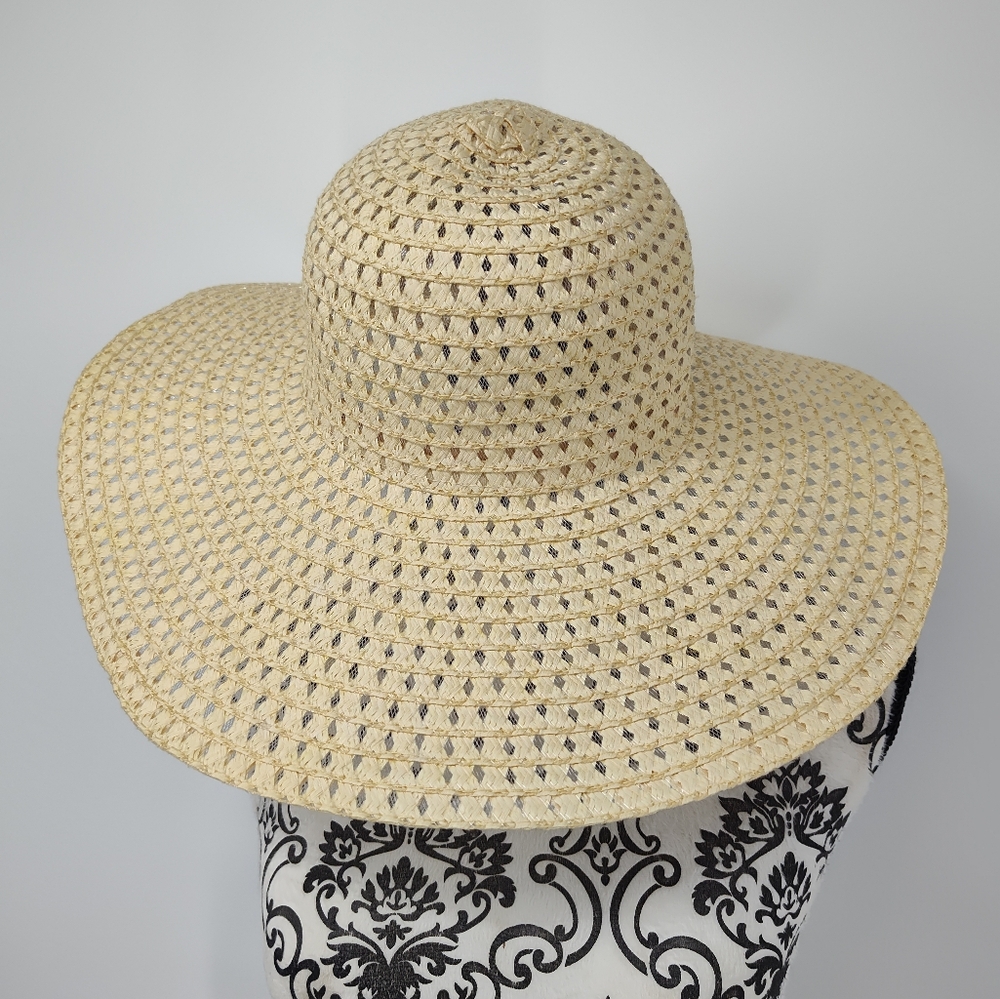 Faded Glory Tan Woven Sun Hat Women's One Size